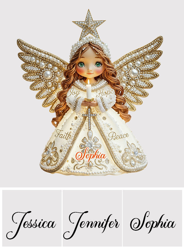 Angel Joy Hope Faith Peace - Christian Tree Topper