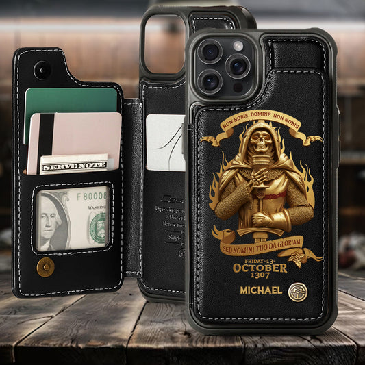 Non nobis Domine, non nobis, sed nomini tuo da gloriam - Personalized Christian Wallet Phone Case