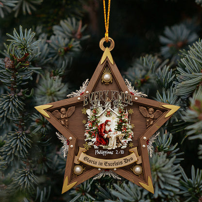 Sacred Christmas Star Ornament - Faith-Inspired Intricate Nativity Art - Personalized Christian Ornament