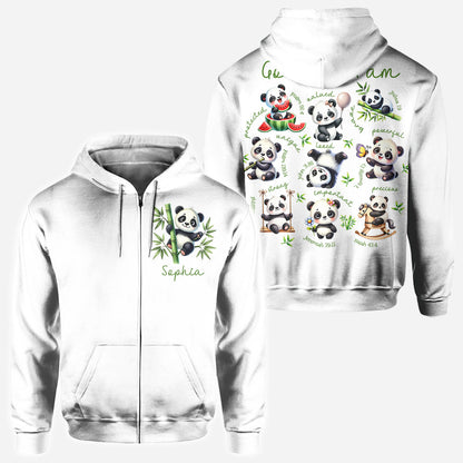 God Says I Am - Personalized Panda Lover All Over Shirt