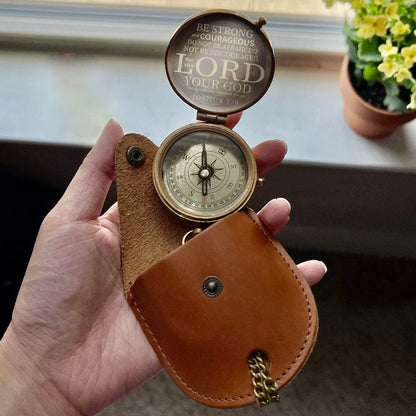 Men's American - Patriotic Bible Verse - Personalized Christian Compass
