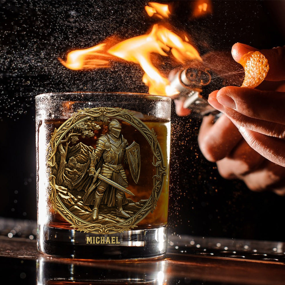 Knight - Personalized Christian Whiskey Glass