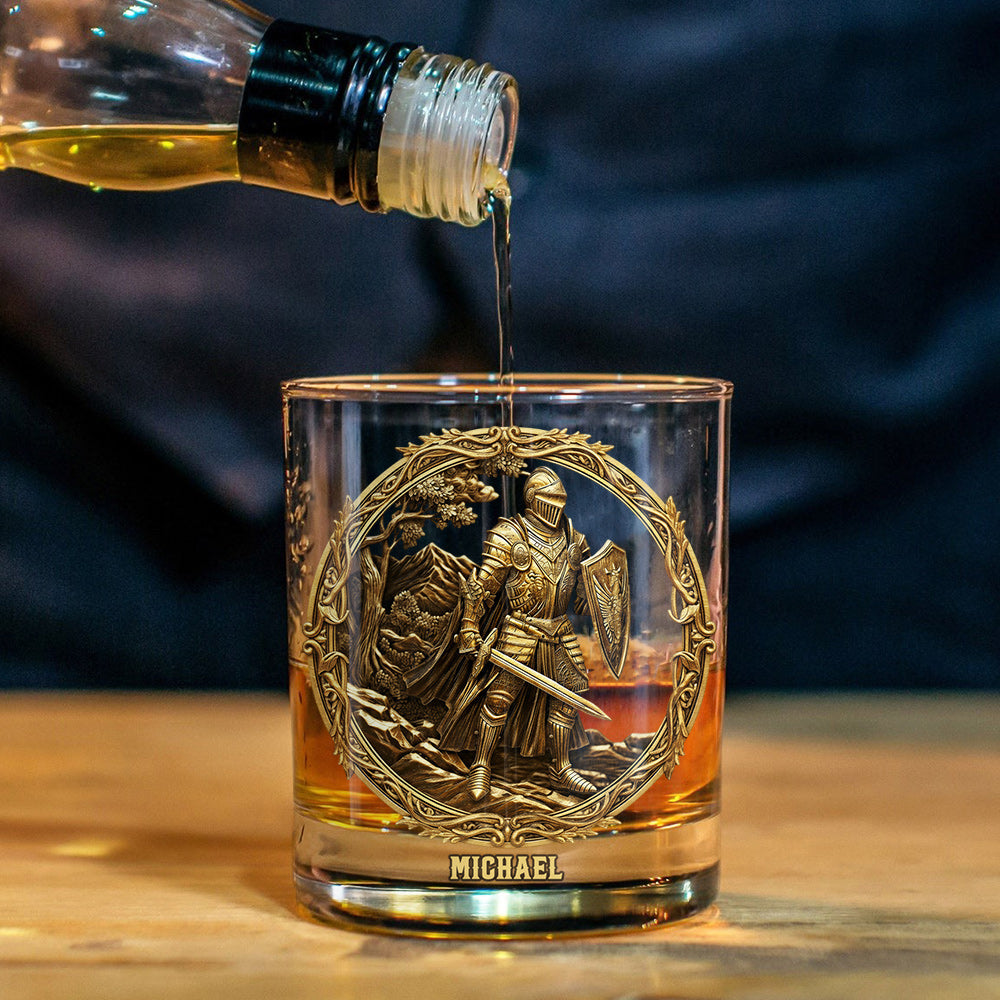 Knight - Personalized Christian Whiskey Glass