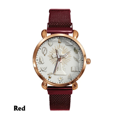 Faith Over Fear - Personalized Christian Women Hand Watch