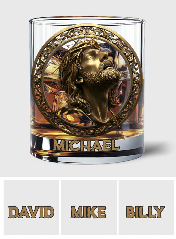 Christmas Jesus Christ Religious Faith Whiskey Glass - Elegant Devotional Gift for Christian Men & Women - Personalized Christian Whiskey Glass