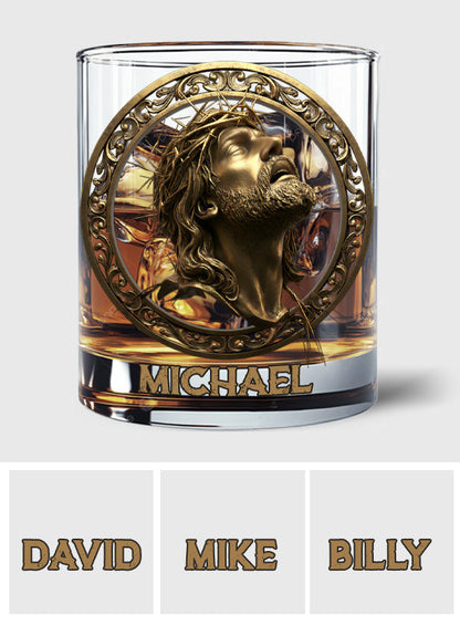 Christmas Jesus Christ Religious Faith Whiskey Glass - Elegant Devotional Gift for Christian Men & Women - Personalized Christian Whiskey Glass