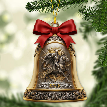 Sacred Holiday Holy Family Nativity Glass Ornament - Personalized Christian Ornament