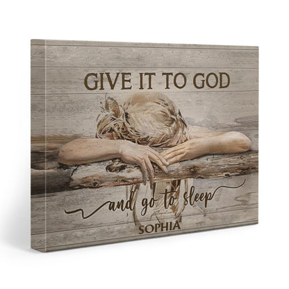 Give It To God - Personalized Christian Canvas And Poster