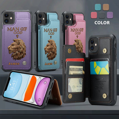 Man Of God - Personalized Christian Wallet Phone Case