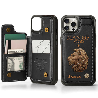 Man Of God - Personalized Christian Wallet Phone Case