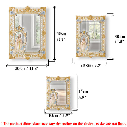 Virgin Maria Praying - Personalized Christian Wall Hanging Mirror
