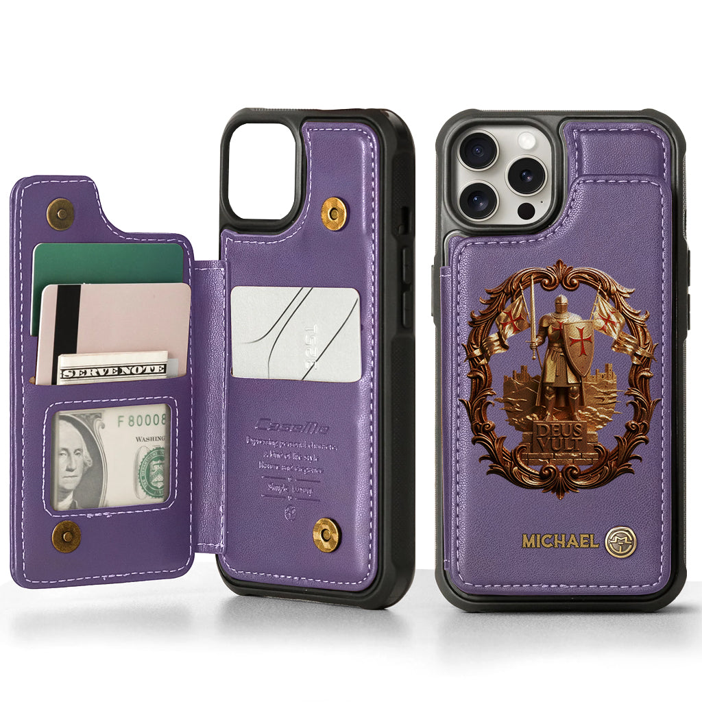 Deus vult - Personalized Christian Wallet Phone Case