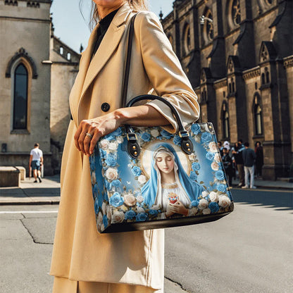 Our Lady Of Grace - Personalized Christian Leather Handbag