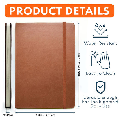 Put On The Full Amor Of God - Personalized Christian Leather Journal