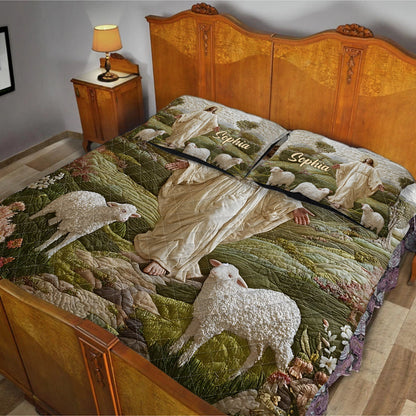 Grace and Glory - Personalized Christian Quilt Set