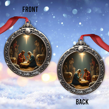 Nativity of Jesus - Personalized Christian Ornament