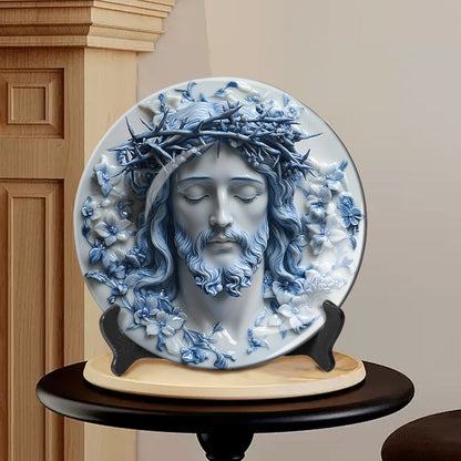 God Is Good All The Time - Christian Ceramic Round Plate