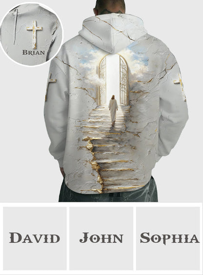 Stairway To Heaven - Personalized Christian All Over Shirt