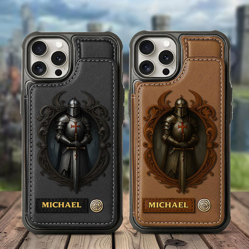 Knight Of God - Personalized Christian Wallet Phone Case