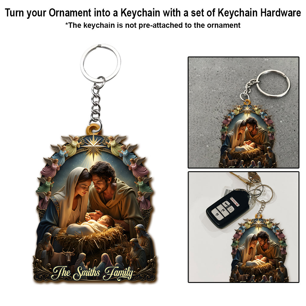 Nativity of Jesus - Personalized Christian Ornament