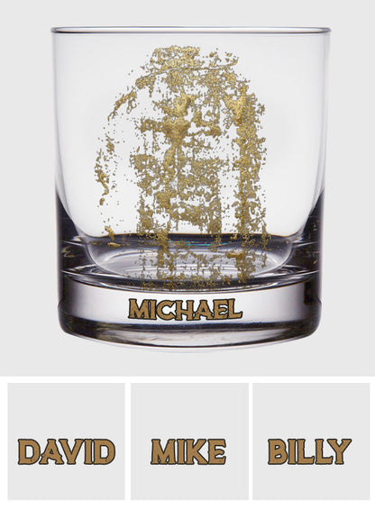 Christmas Gift Shroud of Turin Jesus Face Whiskey Glass, Unique Spiritual Present for Devout Men - Personalized Christian Whiskey Glass