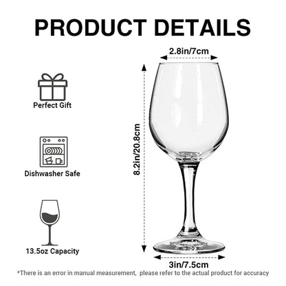 The Holy Night - Personalized Christian Wine Glass With Long Stem