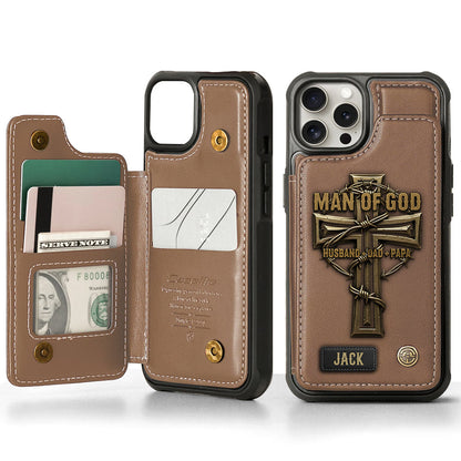 Man Of God - Personalized Christian Wallet Phone Case