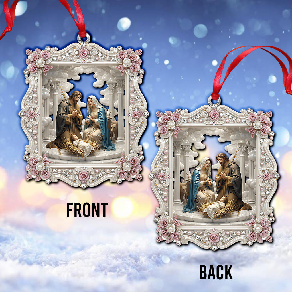 Holy Night Nativity Scene - Christian Ornament