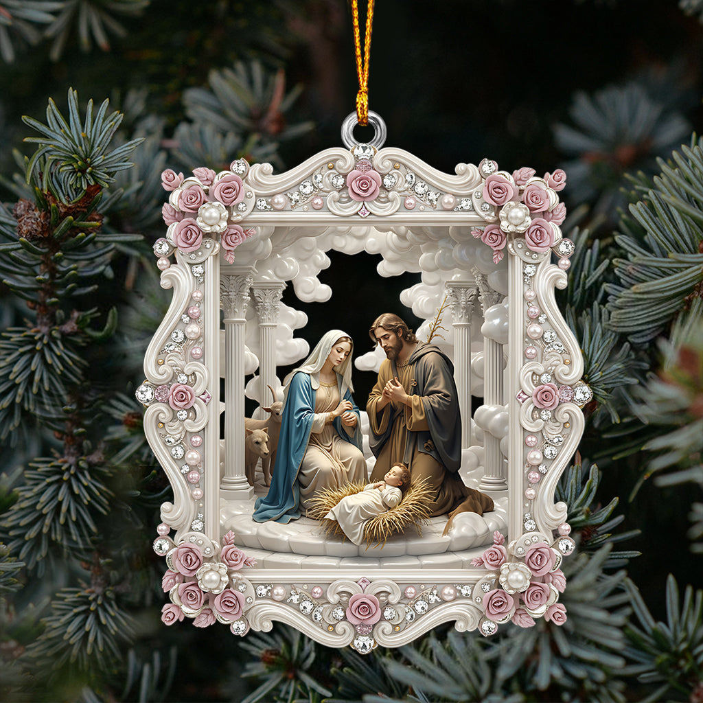 Holy Night Nativity Scene - Christian Ornament