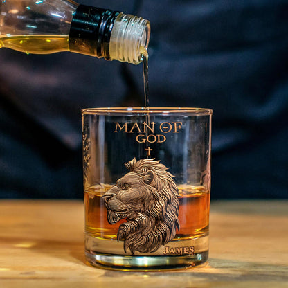 Man Of God - Personalized Christian Whiskey Decanter Set