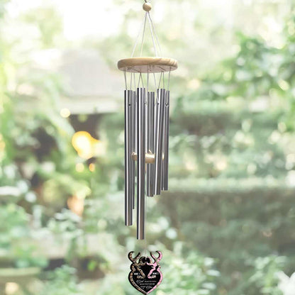 God Blessed The Broken Road - Personalized Hunting Wind Chime