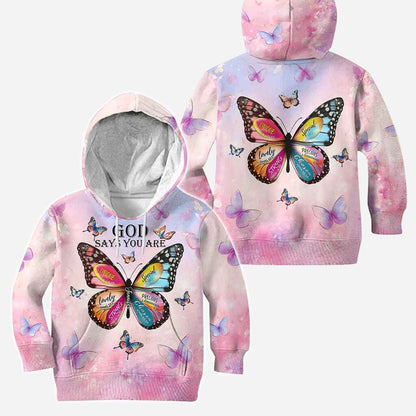 God Says You Are - Personalized Christian Hoodie and Leggings