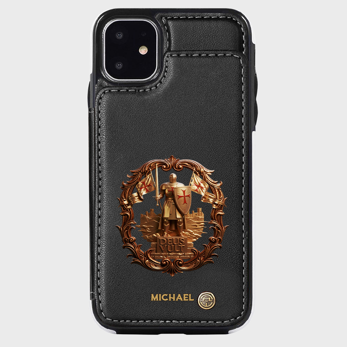 Deus vult - Personalized Christian Wallet Phone Case