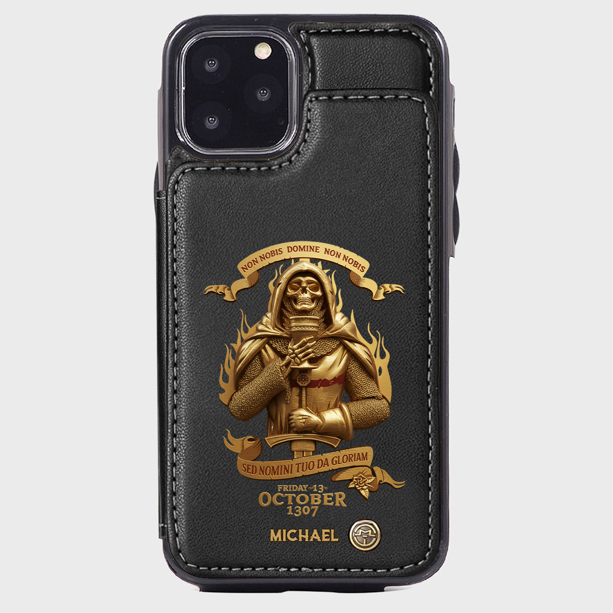 Non nobis Domine, non nobis, sed nomini tuo da gloriam - Personalized Christian Wallet Phone Case