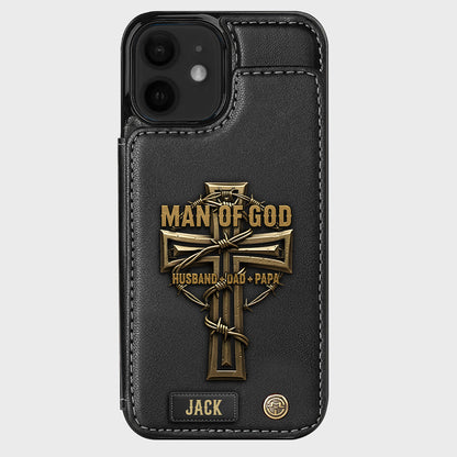 Man Of God - Personalized Christian Wallet Phone Case