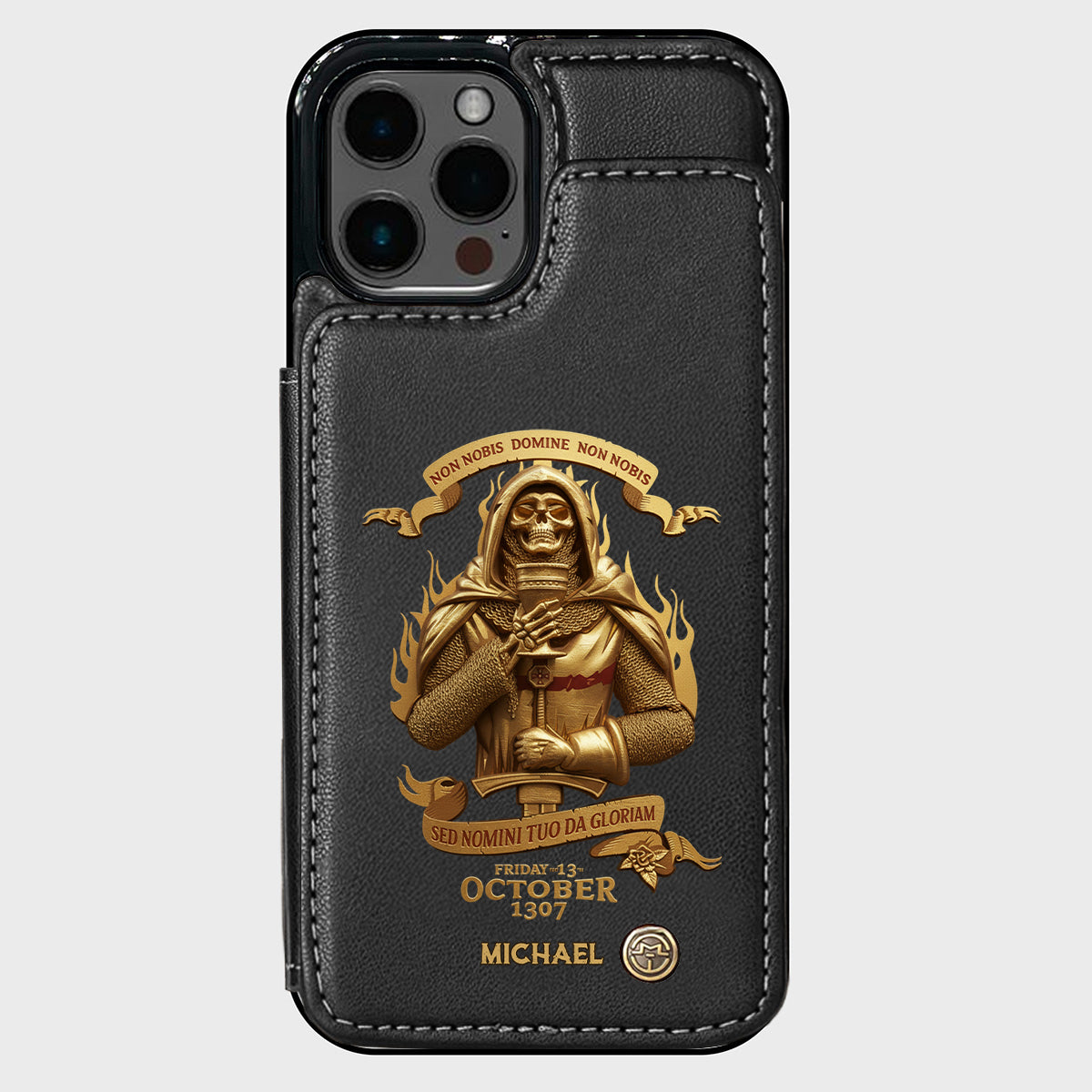 Non nobis Domine, non nobis, sed nomini tuo da gloriam - Personalized Christian Wallet Phone Case