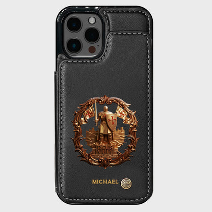 Deus vult - Personalized Christian Wallet Phone Case