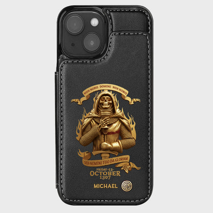 Non nobis Domine, non nobis, sed nomini tuo da gloriam - Personalized Christian Wallet Phone Case