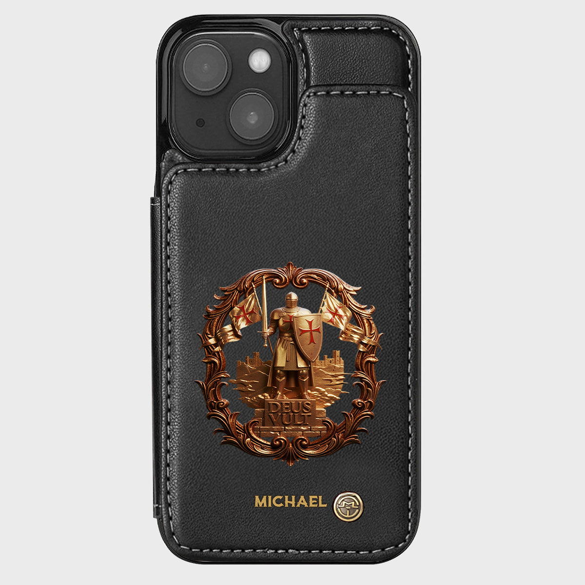 Deus vult - Personalized Christian Wallet Phone Case