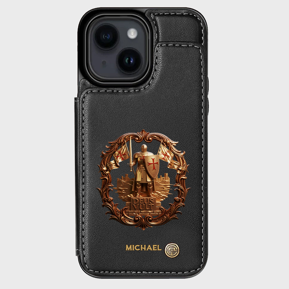Deus vult - Personalized Christian Wallet Phone Case
