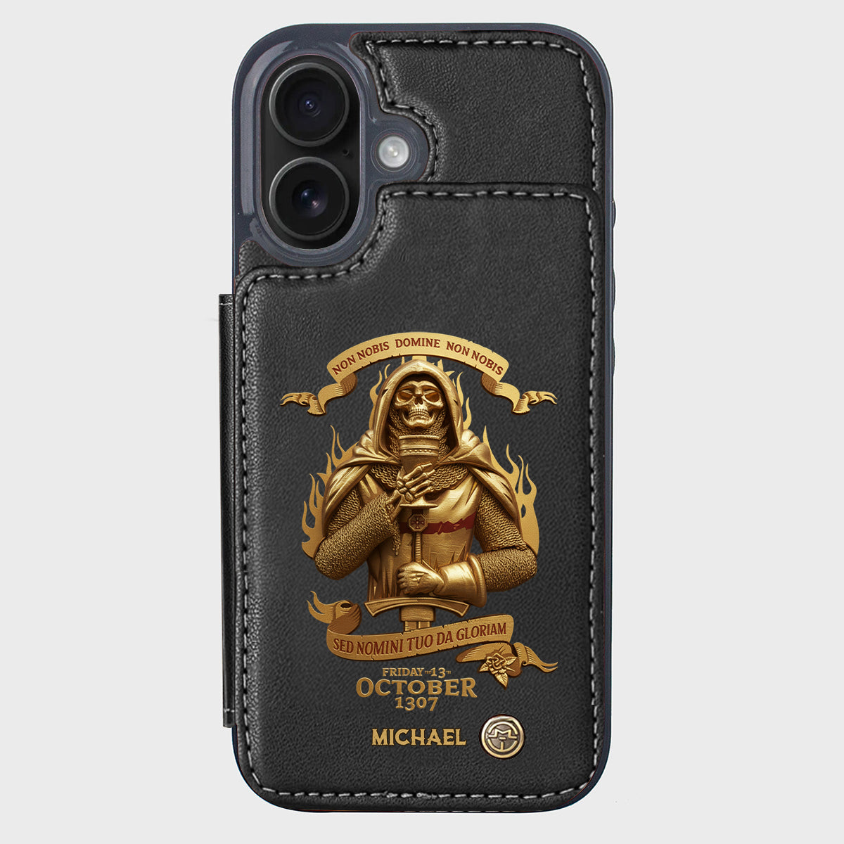Non nobis Domine, non nobis, sed nomini tuo da gloriam - Personalized Christian Wallet Phone Case