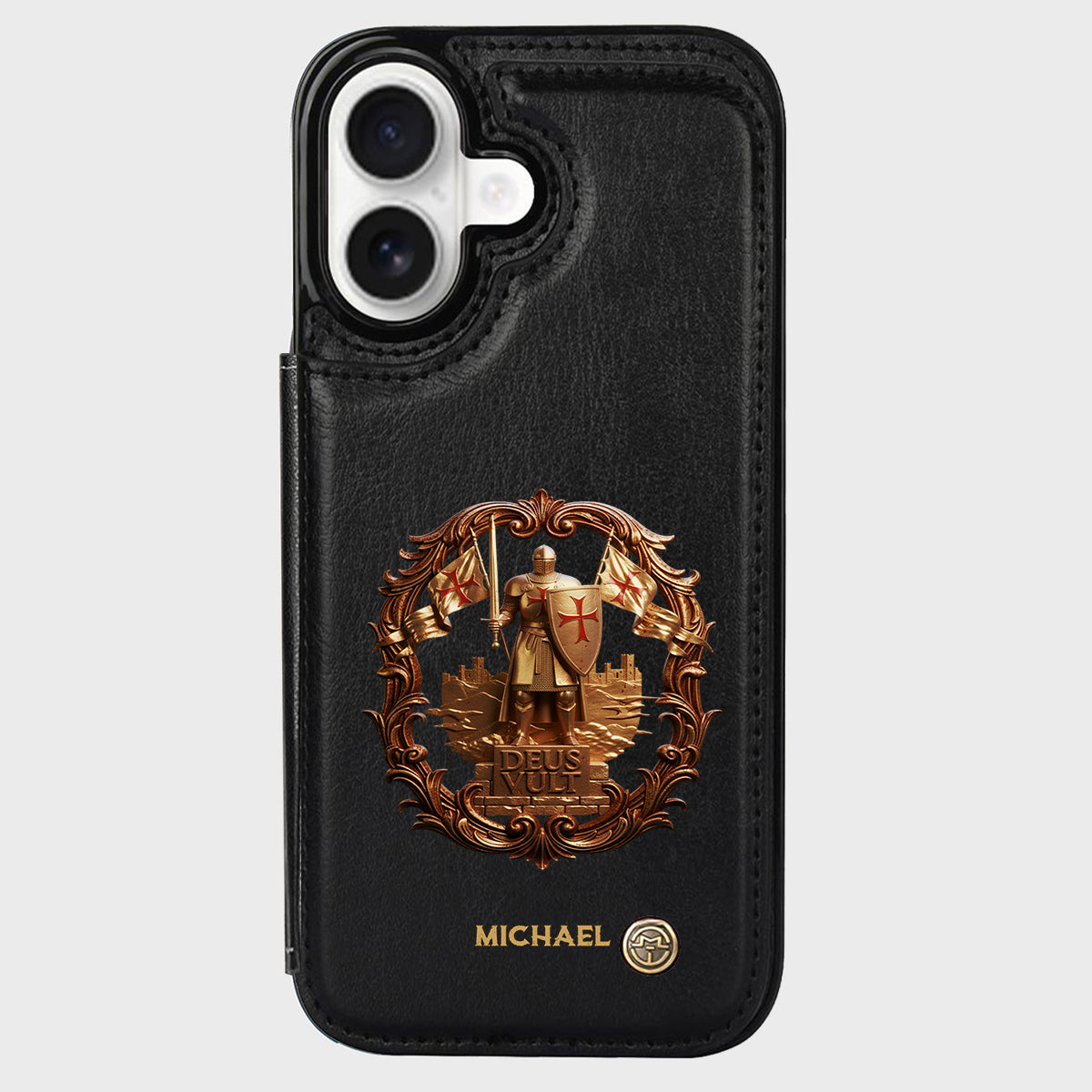 Deus vult - Personalized Christian Wallet Phone Case