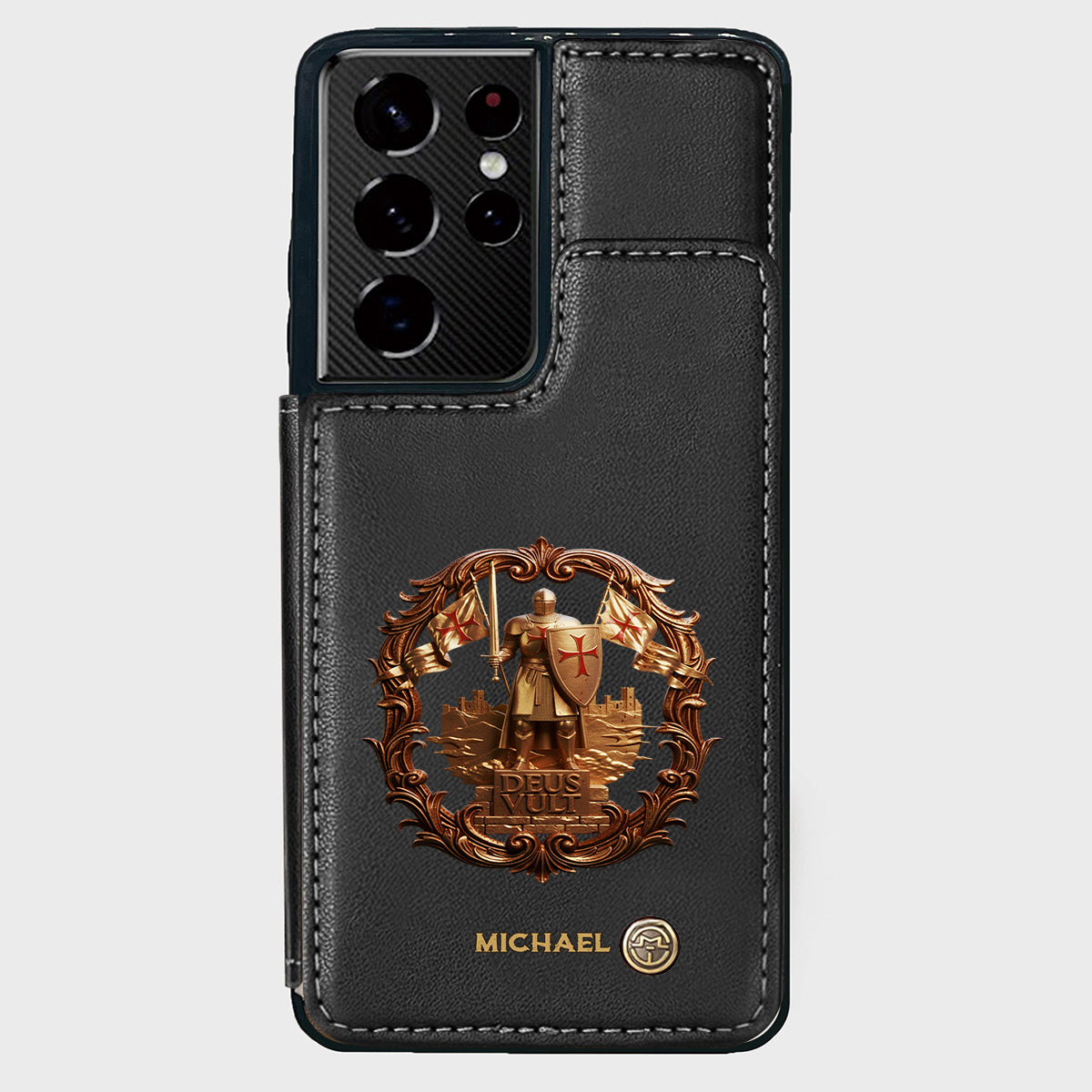 Deus vult - Personalized Christian Wallet Phone Case