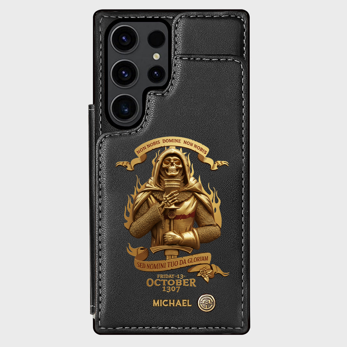 Non nobis Domine, non nobis, sed nomini tuo da gloriam - Personalized Christian Wallet Phone Case
