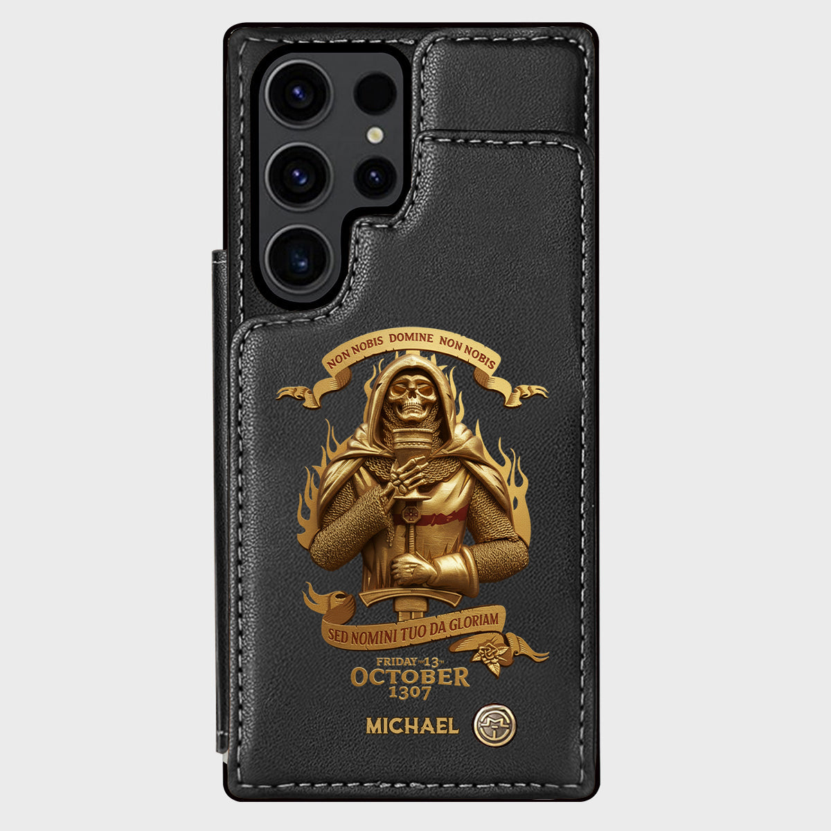 Non nobis Domine, non nobis, sed nomini tuo da gloriam - Personalized Christian Wallet Phone Case