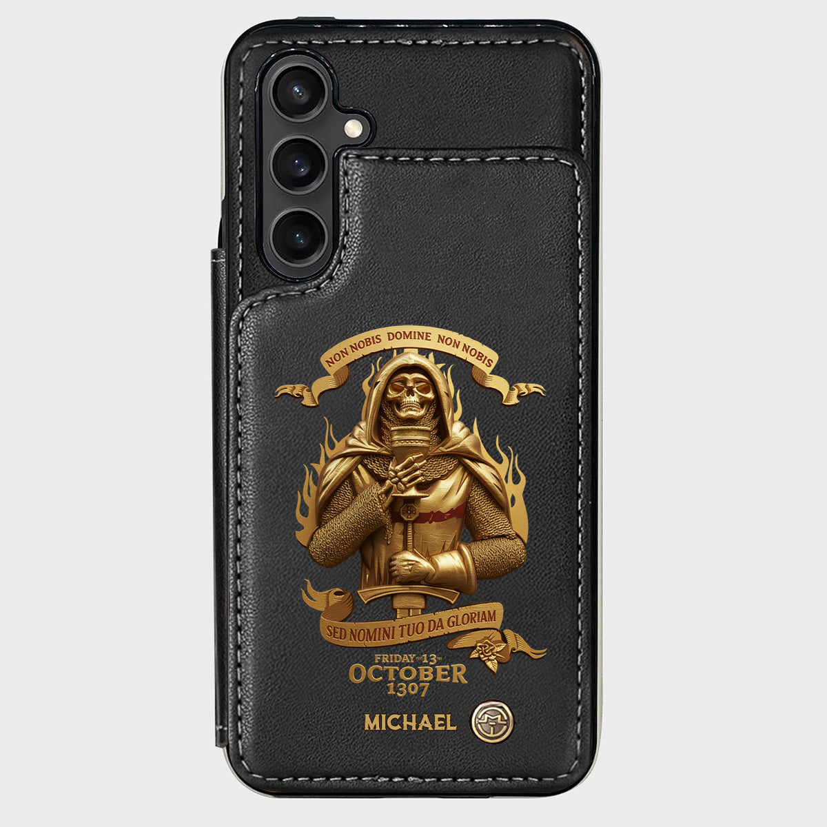 Non nobis Domine, non nobis, sed nomini tuo da gloriam - Personalized Christian Wallet Phone Case